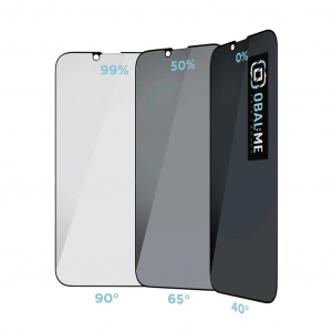 OBAL:ME Privacy 5D Glass kijelzőv&eacute;dő Apple iPhone 13/13 Pro/14/16e k&eacute;sz&uuml;l&eacute;khez fekete