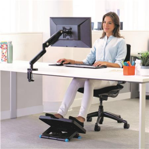 Fellowes Monitortart&oacute; kar, egy monitorhoz, , "Platinum Series Single", fekete (IFW80433)