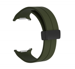 Samsung Galaxy Watch Ultra mágneses szilikon óraszíj, 24mm, sötétzöld (CEL-STRAP-WATCH7U-GR)