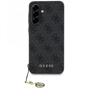 Guess 4G Charms Collection Samsung Galaxy A56 kem&eacute;ny h&aacute;tlap tok, fekete (GUHCSA56GF4GGR)