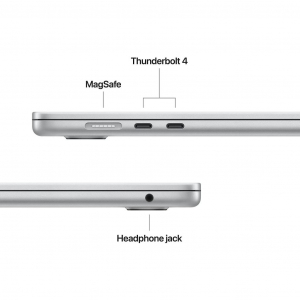 Apple MacBook Air 15.3" 2025 M4 16GB 256GB SSD Notebook ezüst (MW1G3MG/A)