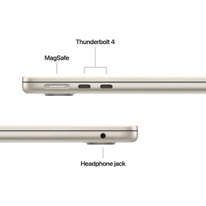 Apple MacBook Air 13.6" 2025 M4 16GB 256GB SSD Notebook csillagfény (MW0Y3MG/A)