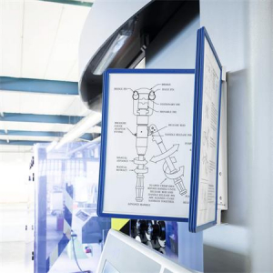 Durable Bemutat&oacute;t&aacute;bla tart&oacute;, fali, m&aacute;gneses, 5 db bemutat&oacute;t&aacute;bl&aacute;val,  "VARIO 5 MAGNET", s&ouml;t&eacute;tk&eacute;k (DB591407)