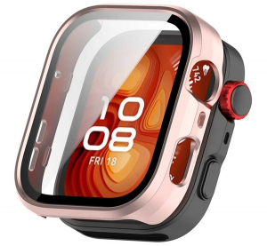 Szilikon keret (BUMPER, &uuml;t&eacute;s&aacute;ll&oacute;) R&Oacute;ZSASZ&Iacute;N Huawei Watch Fit 4 Pro "Gigapack csomagol&aacute;s" (GP-171770)