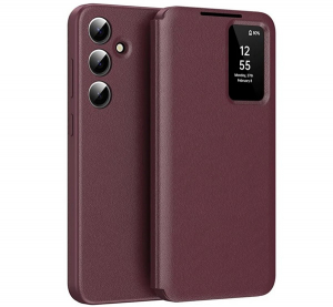 Tok &aacute;ll&oacute; (akt&iacute;v FLIP, oldalra ny&iacute;l&oacute;, Smart View Cover) BORD&Oacute; Samsung Galaxy A36 5G (SM-A366) / Galaxy A56 5G (SM-A566) "Gigapack csomagol&aacute;s" (GP-17183