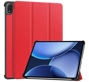 Tok &aacute;ll&oacute;, bőr hat&aacute;s&uacute; (akt&iacute;v FLIP, oldalra ny&iacute;l&oacute;, TRIFOLD, asztali tart&oacute;) PIROS OnePlus Pad 3 "Gigapack csomagol&aacute;s" (GP-171806)