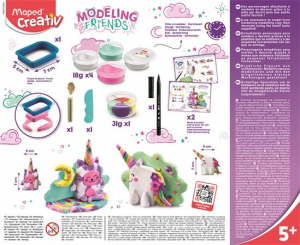 Maped Modellező gyurma k&eacute;szlet, levegőre sz&aacute;rad&oacute;, , "Modeling Friends Magical", m&aacute;gikus (IMAC907206)