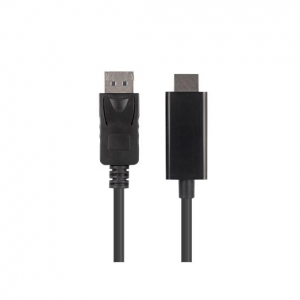 Lanberg DisplayPort (M) v1.1->HDMI (M) k&aacute;bel, 1,8 m, fekete (CA-DPHD-11CC-0018-BK)