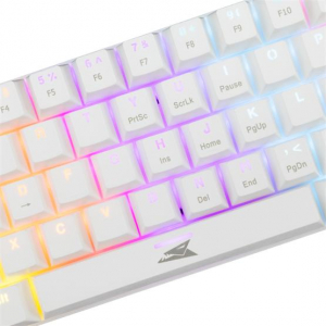 Baracuda DOLPHIN-W - Mechanikus gamer billentyűzet piros kapcsolóval - Fehér - US kiosztás (BGK-03211W/R-US)