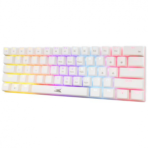 Baracuda DOLPHIN-W - Mechanikus gamer billentyűzet piros kapcsolóval - Fehér - US kiosztás (BGK-03211W/R-US)