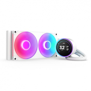 NZXT Fan  - Kraken Elite 280 RGB V2 - V&iacute;zhűt&eacute;s - 280mm - Feh&eacute;r - (RL-KR28E-W2)