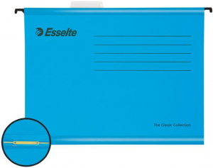 Esselte F&uuml;ggőmappa, gyorsfűzős, &uacute;jrahasznos&iacute;tott, karton, A4,  "Classic", k&eacute;k (E93130)