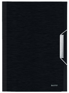 Leitz Harmonikamappa, A4, PP, 6 rekeszes,  "Style", szat&eacute;nfekete (E39570094)