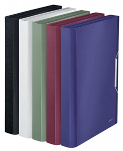 Leitz Harmonikamappa, A4, PP, 6 rekeszes,  "Style", szat&eacute;nfekete (E39570094)