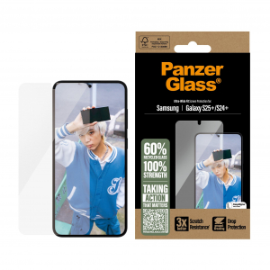 PanzerGlass Screen Protector Samsung Galaxy S25+ | Ultra-Wide Fit (PGRNUWFG37942)