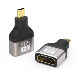PremiumCord adapter HDMI-A - HDMI-D, 8K, gold, F/M (KPHDMA-44)