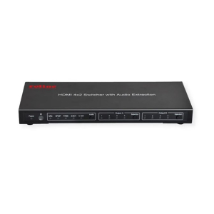 Roline M&aacute;trix Switch, 4K HDMI, 4 x 2, Remote Controllal (14.01.3579-1)