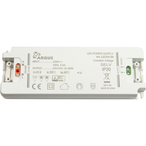 Argus LED driver, LED24-50, 24V, 50W (88882207)