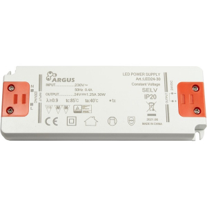 Argus LED driver, LED24-30, 24V, 30W (88882206)