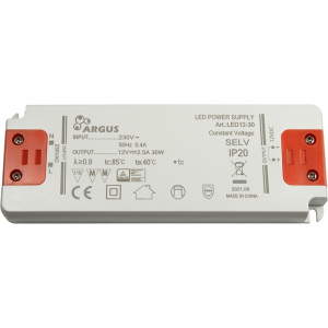 Argus LED driver, LED12-30, 12V, 30W (88882199)