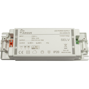 Argus LED driver, LED24-75, 24V, 75W (88882208)