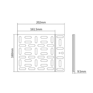 Roline LCD TV/Monitorhoz m&eacute;dia player tart&oacute;, kicsi (202 x 160 mm) (17.03.0032-10)