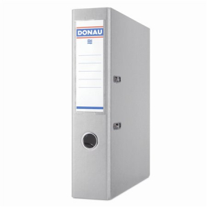 DONAU Iratrendező, 75 mm, A4, PP, &eacute;lv&eacute;dő s&iacute;nnel,  "Premium", sz&uuml;rke (D3975SZ)