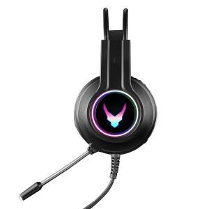 VARR Gaming Fejhallgat&oacute;, vezet&eacute;kes, RGB, 2x 3,5mm Jack, USB, gamer, fekete (VH8030)