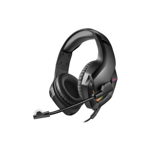 VARR Gaming Fejhallgat&oacute;, RGB, 50mm mikrofonnal, 3,5mm Jack, USB, gamer, fekete (VH8050)