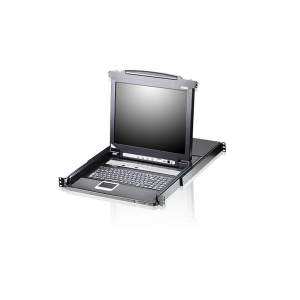 Aten KVM Konzol LCD 19" + Switch, 8 port - CL5708N (CL5708N-ATA-AG)