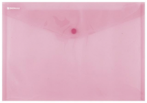 DONAU Irattart&oacute; tasak, A4, PP, patentos, , piros (D8544P)