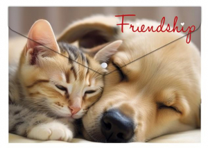 Pantaplast Irattart&oacute; tasak, A5 PP, patentos, 180 mikron,  "Friendship" (INP0410006955)