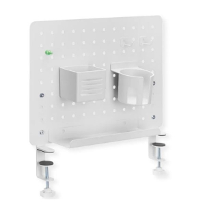 Value Asztalra szor&iacute;that&oacute; t&aacute;bla, opcion&aacute;lis tart&oacute;elemekkel, Clamp Mount Pegboard, Gamer / Office / Irodai, feh&eacute;r (17.99.0098-4)