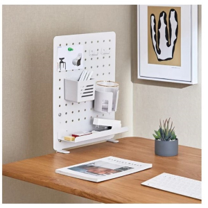 Value Asztalra szor&iacute;that&oacute; t&aacute;bla, opcion&aacute;lis tart&oacute;elemekkel, Clamp Mount Pegboard, Gamer / Office / Irodai, feh&eacute;r (17.99.0098-4)
