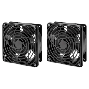 ICINTRACOM INTELLINET Ventil&aacute;tor, 2 ventil&aacute;toros szellőző egys&eacute;g 19" fali szekr&eacute;nyekhez (716154)