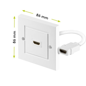 PremiumCord Fali lemez HDMI Fali aljzat (KPHDMZ01)