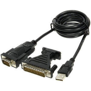 PremiumCord kábel USB 2.0 - RS232, FTDI Chipset, 1,5m, fekete (KU2-232)