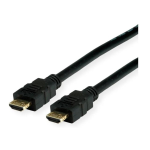 Value k&aacute;bel HDMI 2.0 HDMI - HDMI 4K@60Hz High Speed + Ethernet, M/M, erős&iacute;tett dug&oacute;s,  2m, fekete (11.99.5692-30)