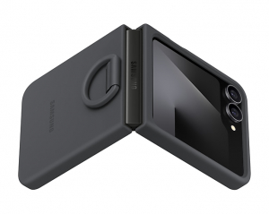 Samsung szilikon telefonv&eacute;dő (telefongyűrű) FEKETE  Galaxy Z Flip6 (SM-F741) / Galaxy Z Flip7 FE (SM-F761) (EF-PF741TBEGWW)
