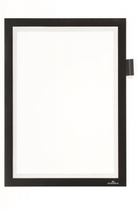 Durable Infokeret, A4, &ouml;ntapad&oacute;, jegyzetelhető,  DURAFRAME "NOTE", fekete (DB499301)