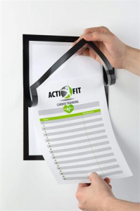 Durable Infokeret, A4, &ouml;ntapad&oacute;, jegyzetelhető,  DURAFRAME "NOTE", fekete (DB499301)