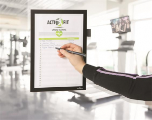 Durable Infokeret, A4, &ouml;ntapad&oacute;, jegyzetelhető,  DURAFRAME "NOTE", fekete (DB499301)