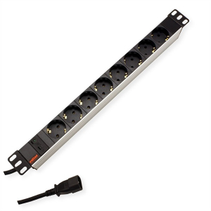 Roline PDU Rack-be, 8x Schuko, C14 M, 2 m (19.07.1622-10)