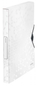 Leitz Gumis mappa, 30 mm, PP, A4,  "Wow Jumbo", feh&eacute;r (E46290001)