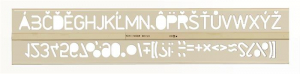 KOH-I-NOOR Betűsablon, 20 mm,  (TKOH748014)