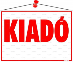 Inform&aacute;ci&oacute;s t&aacute;bla, 35x25 cm, "Kiad&oacute;" (LUIN047)