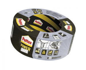 HENKEL Ragaszt&oacute;szalag, 50 mm x 50 m,  "Pattex Power Tape", ez&uuml;st (IHPT50SB)