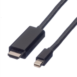 Value k&aacute;bel Mini DisplayPort 1.2 - HDMI (UHDTV), Mini DP-UHDTV, 4K@60Hz, M/M, 3m, fekete (11.99.5797-10)