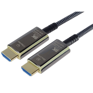 PremiumCord k&aacute;bel akt&iacute;v optikai, HDMI, 48Gbps, 8K@60Hz, M/M,  10m, feh&eacute;r h&aacute;l&oacute;s (KPHDM21T10)
