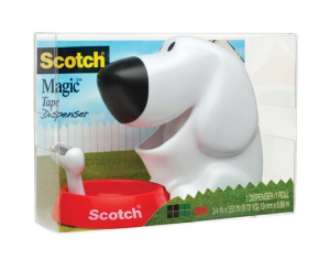 Scotch Ragaszt&oacute;szalag-adagol&oacute;, asztali, felt&ouml;lt&ouml;tt,  "C31", kutya (LPC31D)